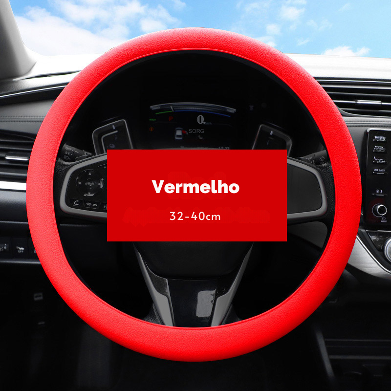 Capa Antiderrapante em Silicone para Volante Proteção Elegante e Ajuste Perfeito