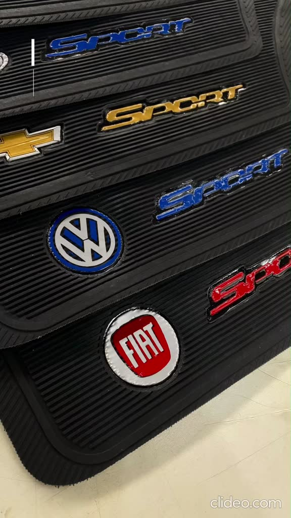 Conjunto Tapete Emborrachado