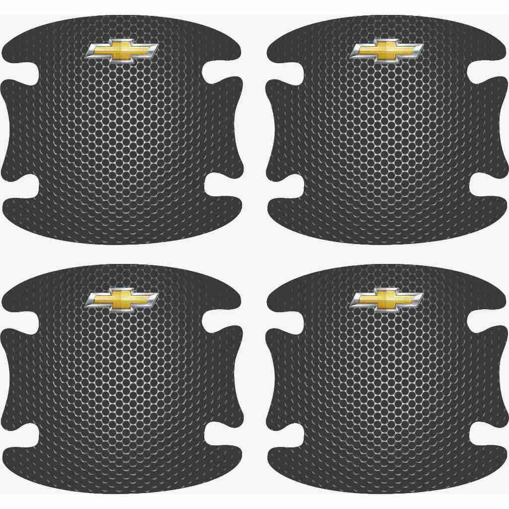 Kit Chevrolet Protetor Interno de Maçaneta Puxador Vinil Resinado