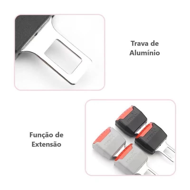 Par de Fivela Extensor Cinto de Segurança Bloqueio Extensão de Carro Universal Trava Conversor Multifuncional
