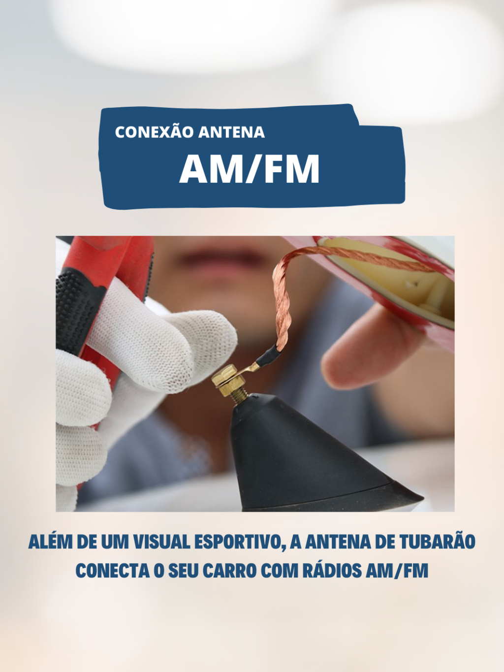 Antena Veículo Automotivo Shark Tipo Barbatana Tubarão Universal Esportiva Funcional Recepção Rádio Sinal AM FM Teto Carro Universal Cores Preto Branco Carbono Style Cinza Prata Vermelho Dourado Azul