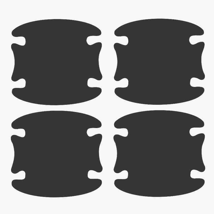 Kit Protetores de Maçaneta Vinil Resinado