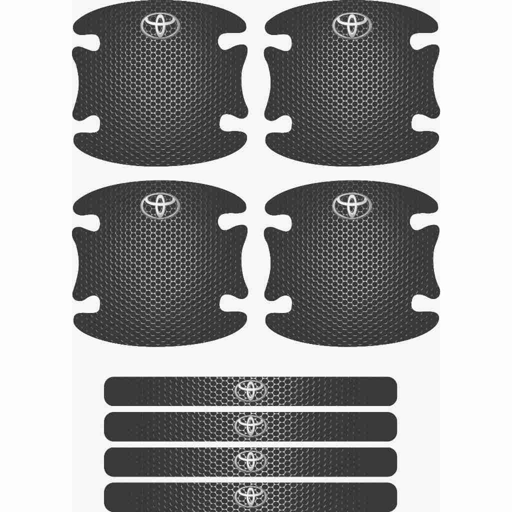 Kit Toyota Completo Protetor de Maçaneta Puxador Vinil Resinado