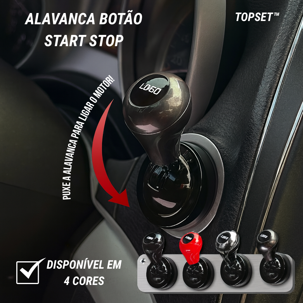 Alavanca de Botão Start Stop Estilo, Praticidade e Sofisticação