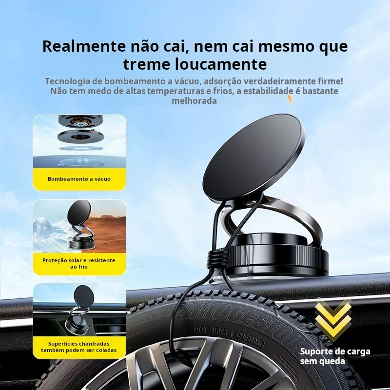 360 °Suporte Magnético Forte Para Telefone Carro Design Dobrável Vácuo Ajustável/Mesa/Uso Universal