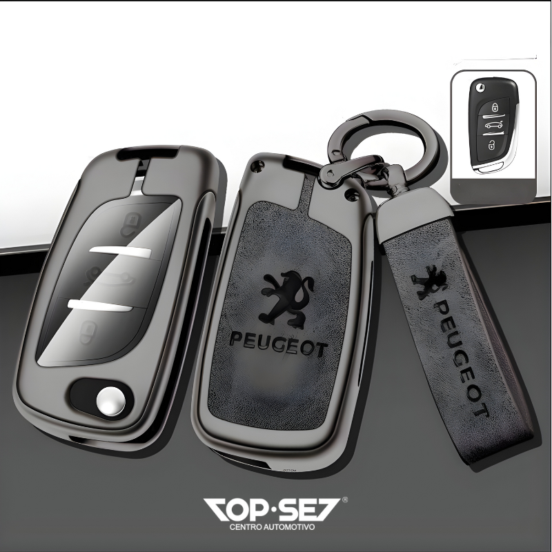 Capa de Chave Metálica Universal TopSet Armor Series™ + Chaveiro Elegante (Chave compatível na foto)