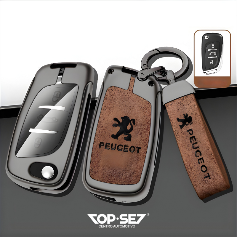 Capa de Chave Metálica Universal TopSet Armor Series™ + Chaveiro Elegante (Chave compatível na foto)