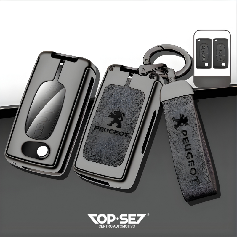 Capa de Chave Metálica Universal TopSet Armor Series™ + Chaveiro Elegante (Chave compatível na foto)