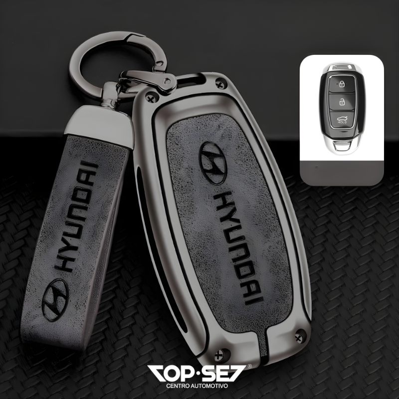 Capa de Chave Metálica Universal TopSet Armor Series™ + Chaveiro Elegante (Chave compatível na foto)