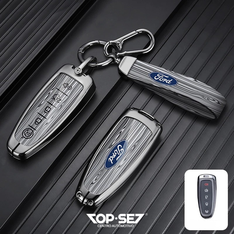 Capa de Chave Metálica Universal TopSet Armor Series™ + Chaveiro Elegante (Chave compatível na foto)