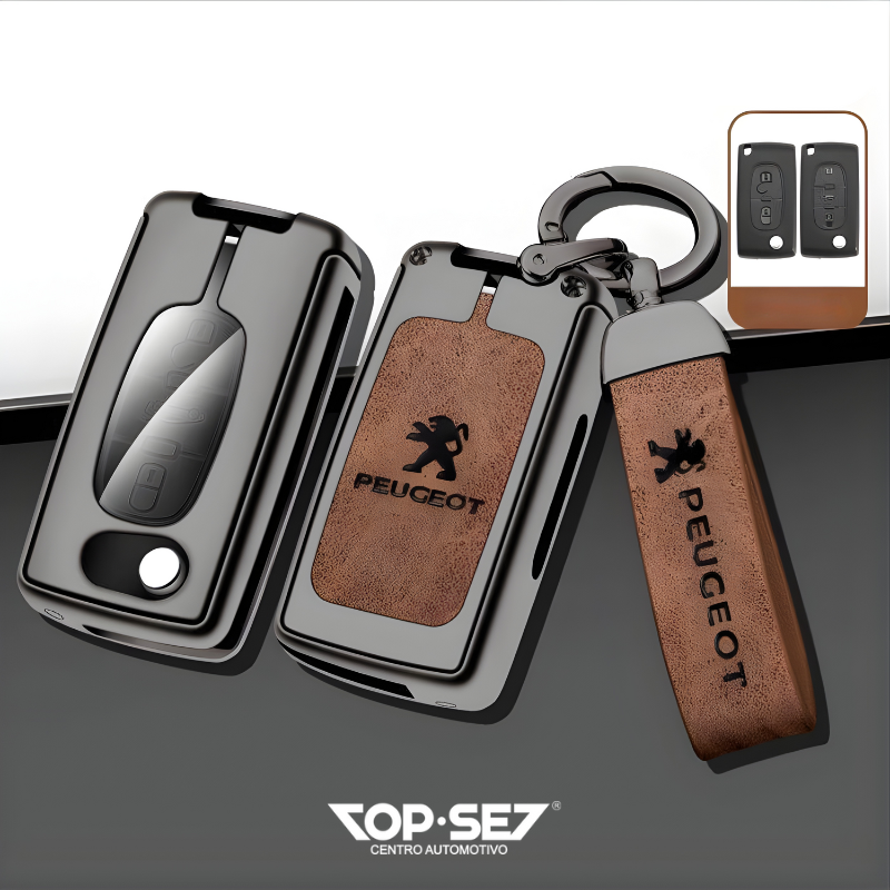 Capa de Chave Metálica Universal TopSet Armor Series™ + Chaveiro Elegante (Chave compatível na foto)