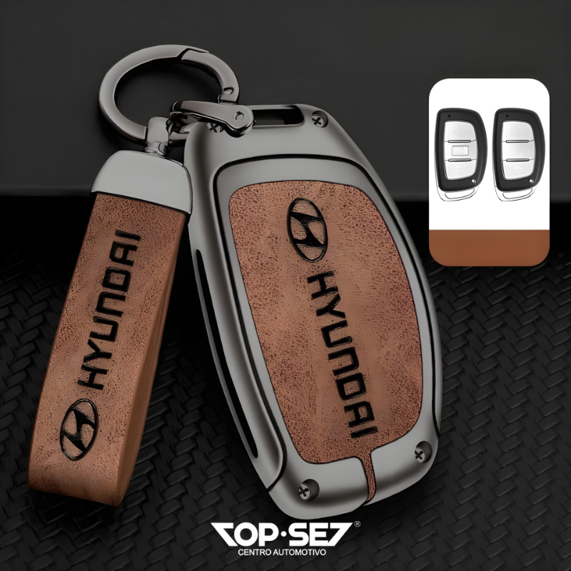 Capa de Chave Metálica Universal TopSet Armor Series™ + Chaveiro Elegante (Chave compatível na foto)