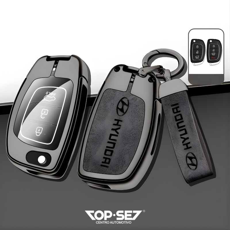 Capa de Chave Metálica Universal TopSet Armor Series™ + Chaveiro Elegante (Chave compatível na foto)