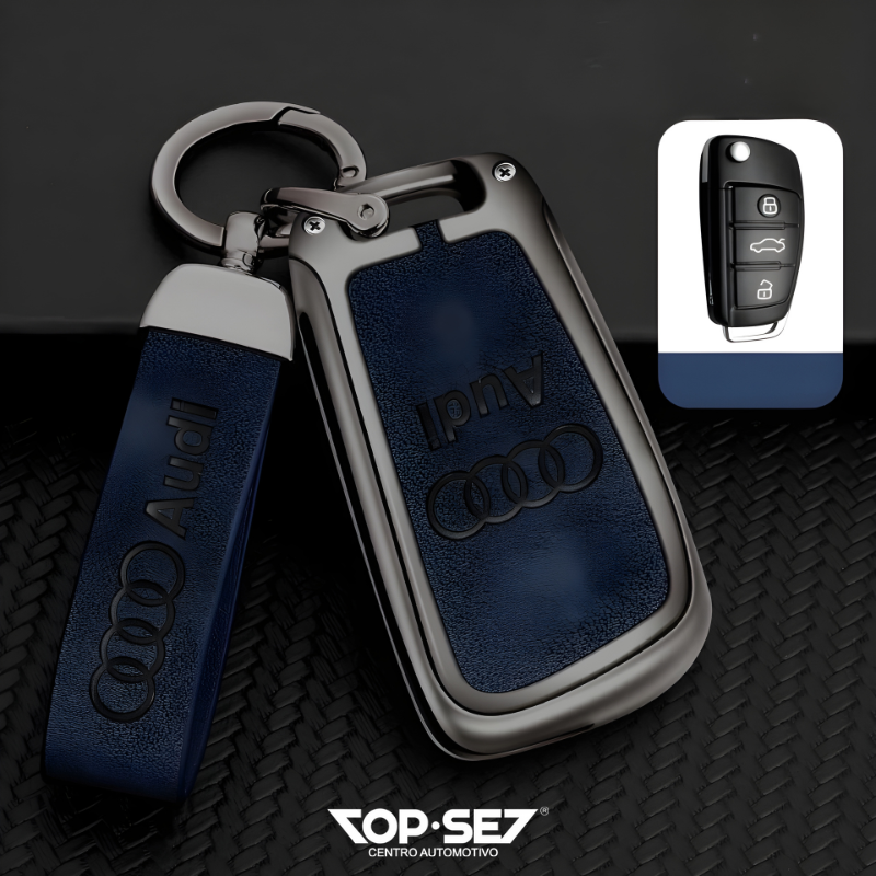 Capa de Chave Metálica Universal TopSet Armor Series™ + Chaveiro Elegante (Chave compatível na foto)