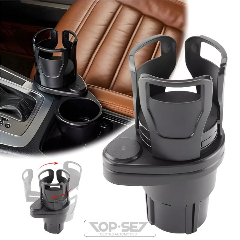 Suporte de Copo 360° com Suporte Duplo