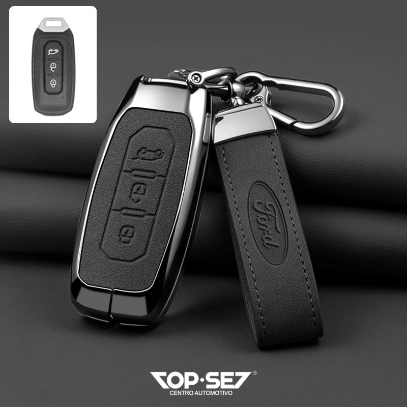 Capa de Chave Metálica Universal TopSet Armor Series™ + Chaveiro Elegante (Chave compatível na foto)