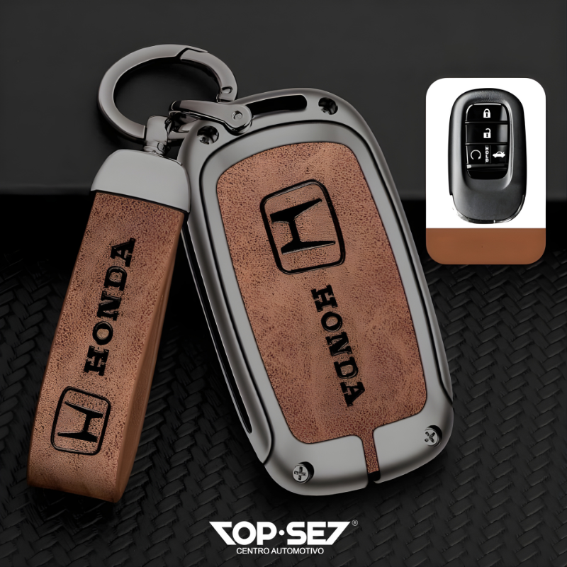 Capa de Chave Metálica Universal TopSet Armor Series™ + Chaveiro Elegante (Chave compatível na foto)