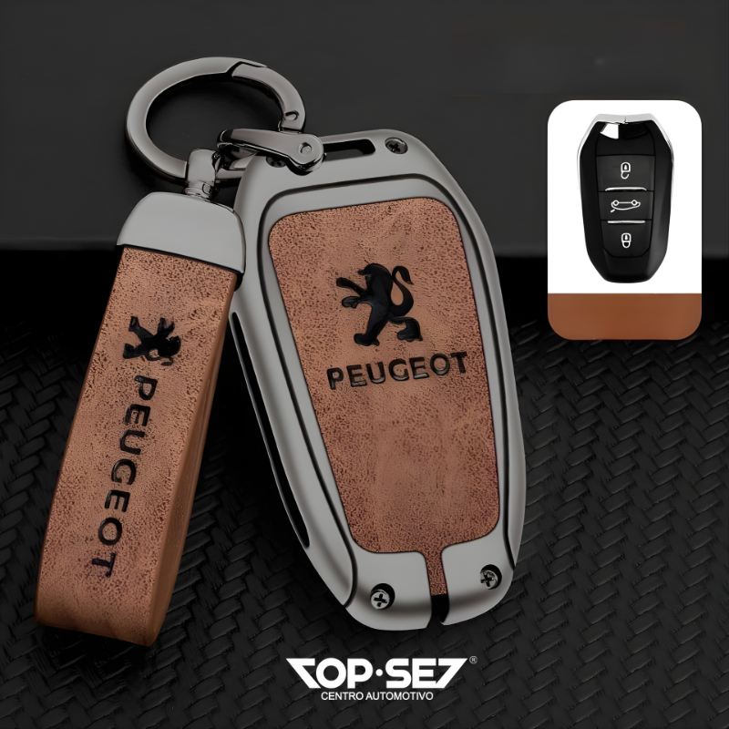 Capa de Chave Metálica Universal TopSet Armor Series™ + Chaveiro Elegante (Chave compatível na foto)