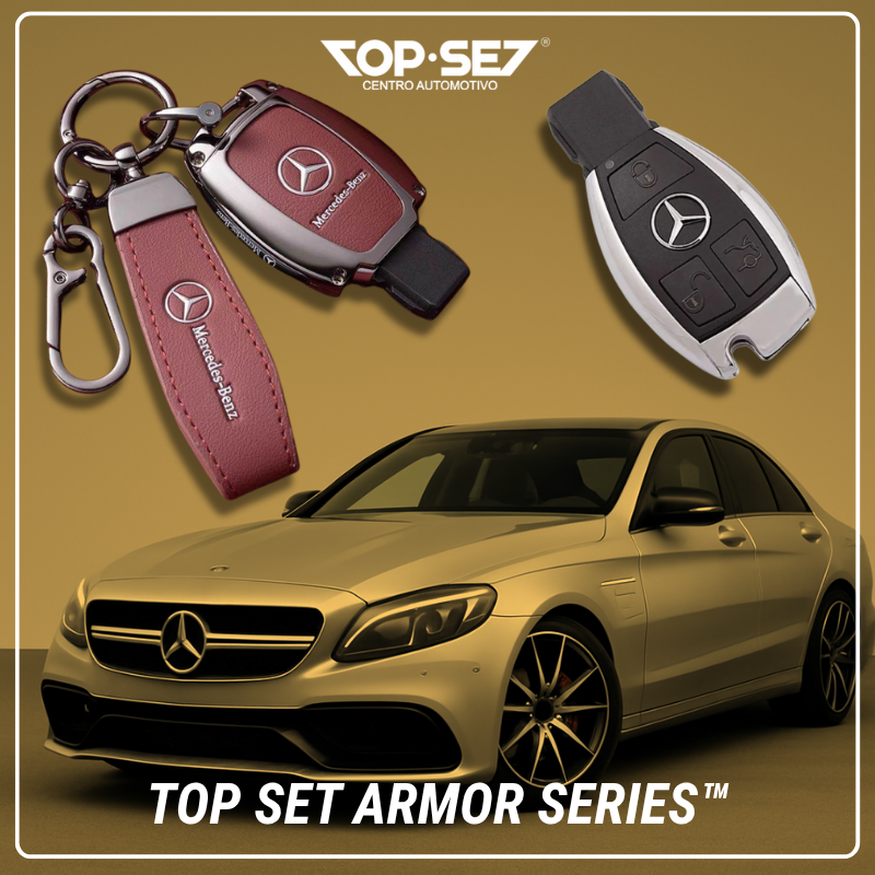 Capa de Chave Metálica Universal TopSet Armor Series™ + Chaveiro Elegante (Chave compatível na foto)