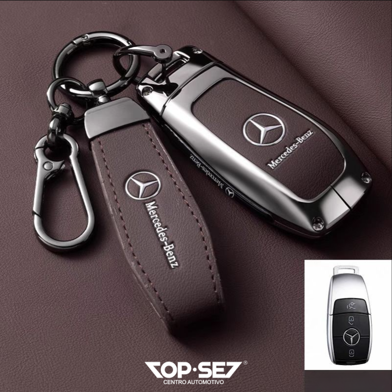 Capa de Chave Metálica Universal TopSet Armor Series™ + Chaveiro Elegante (Chave compatível na foto)