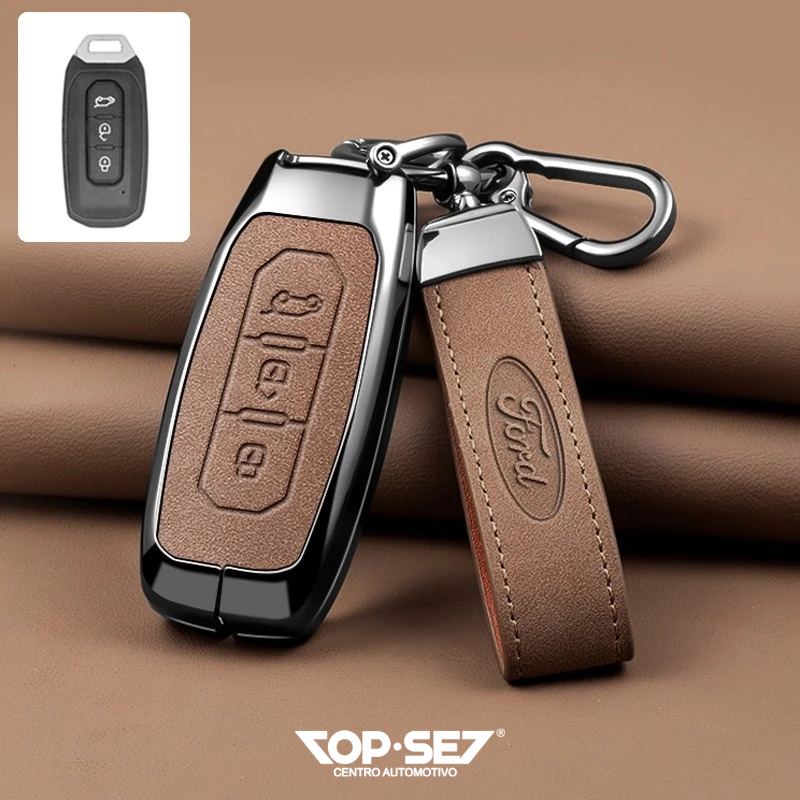 Capa de Chave Metálica Universal TopSet Armor Series™ + Chaveiro Elegante (Chave compatível na foto)