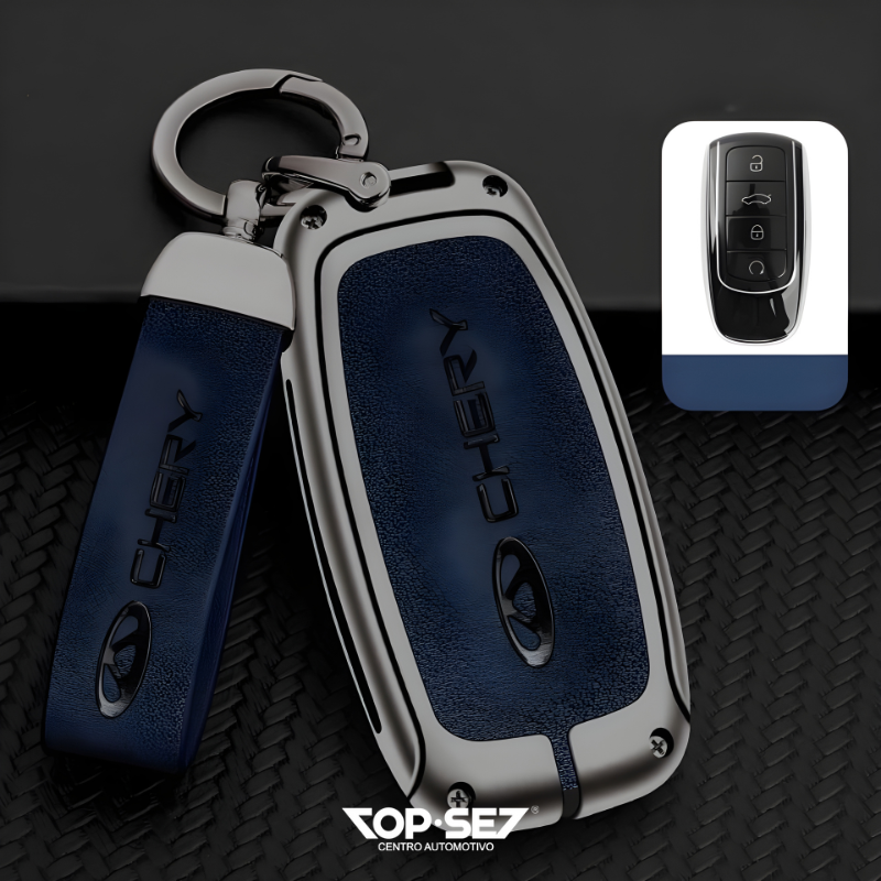 Capa de Chave Metálica Universal TopSet Armor Series™ + Chaveiro Elegante (Chave compatível na foto)