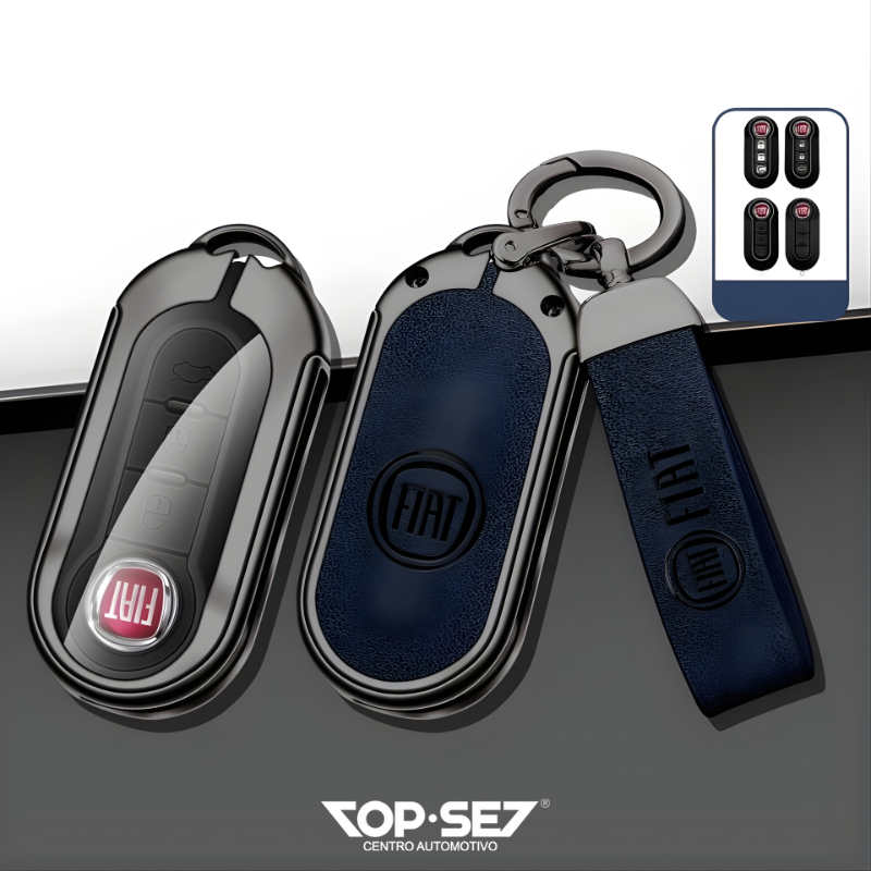 Capa de Chave Metálica Universal TopSet Armor Series™ + Chaveiro Elegante (Chave compatível na foto)