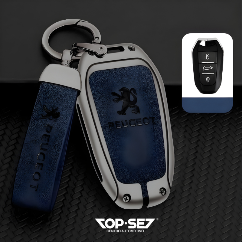 Capa de Chave Metálica Universal TopSet Armor Series™ + Chaveiro Elegante (Chave compatível na foto)