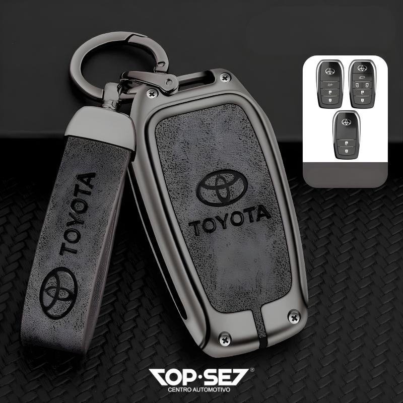 Capa de Chave Metálica Universal TopSet Armor Series™ + Chaveiro Elegante (Chave compatível na foto)
