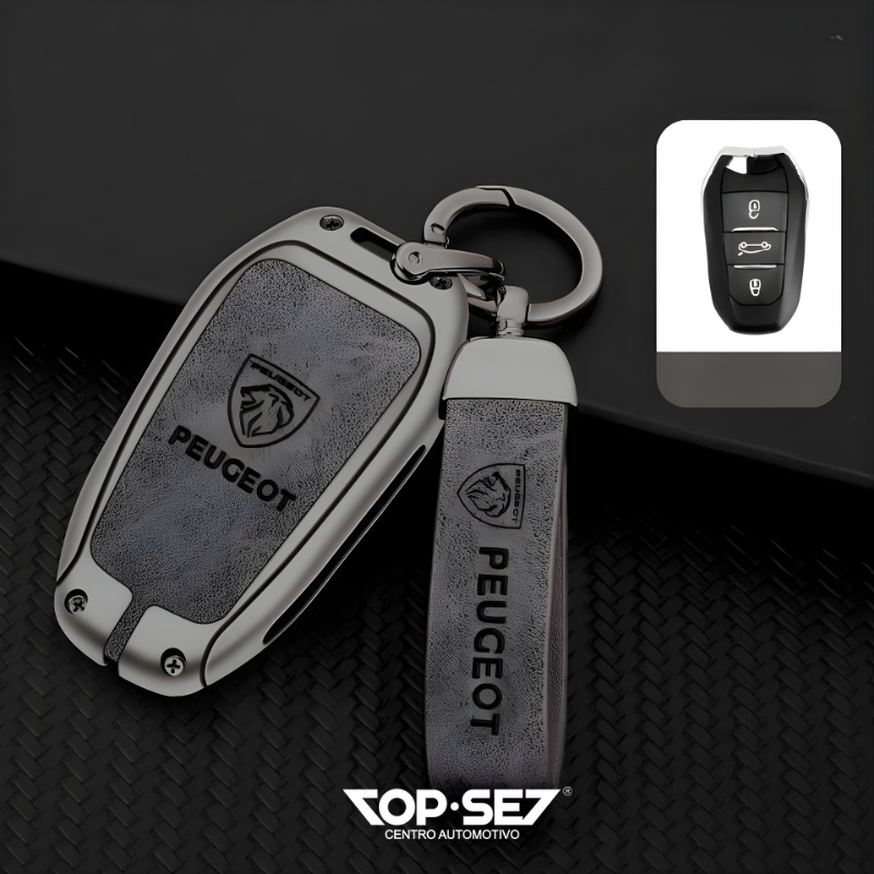 Capa de Chave Metálica Universal TopSet Armor Series™ + Chaveiro Elegante (Chave compatível na foto)