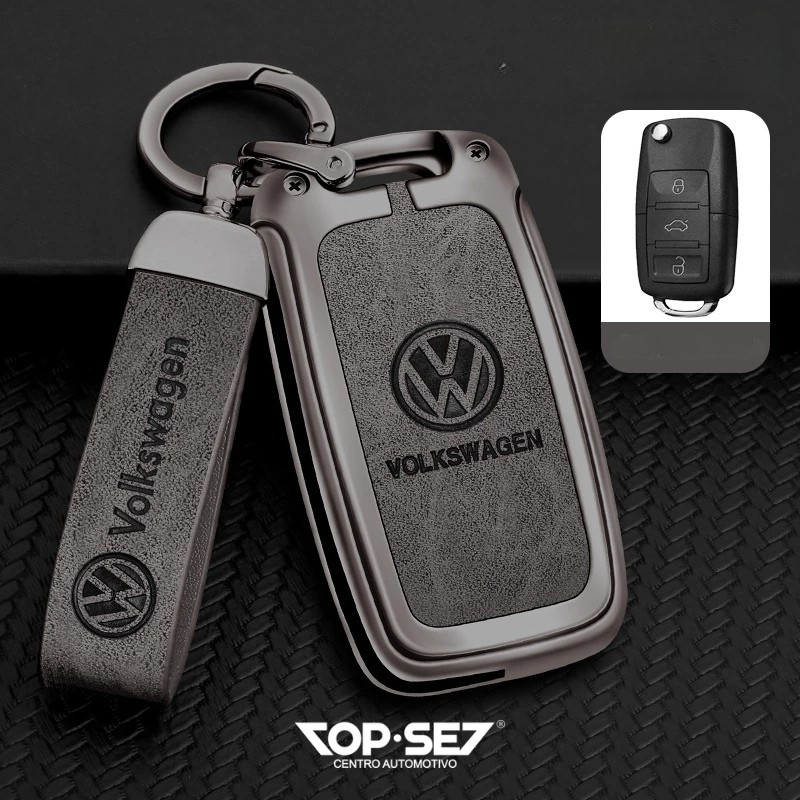 Capa de Chave Metálica Universal TopSet Armor Series™ + Chaveiro Elegante (Chave compatível na foto)