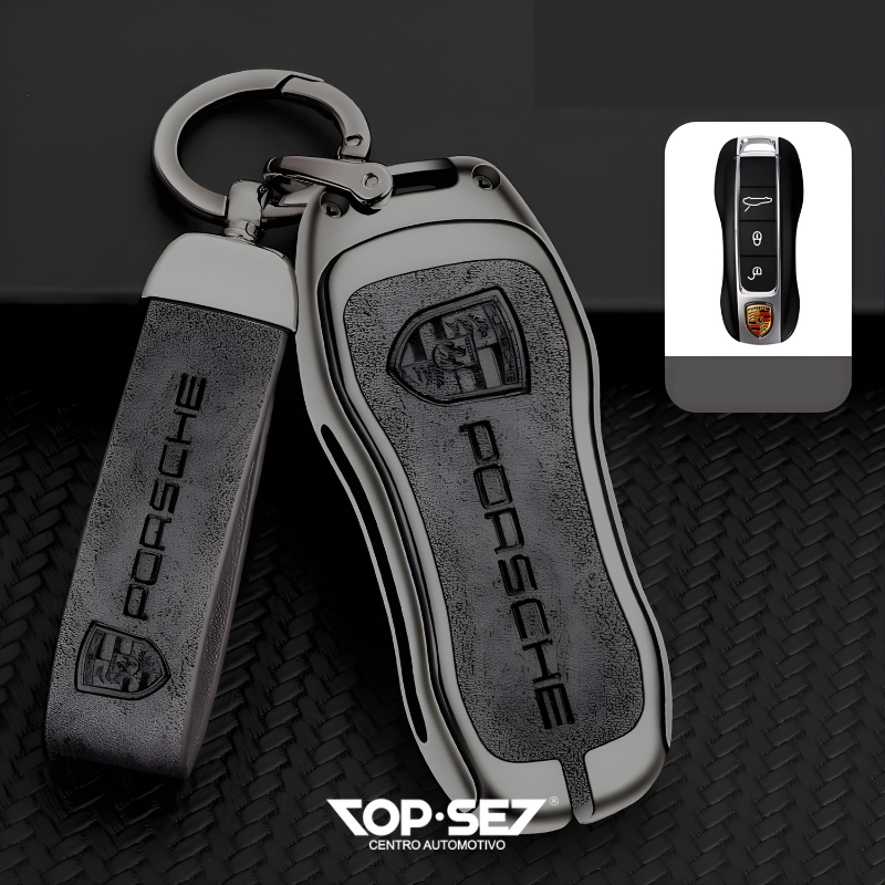 Capa de Chave Metálica Universal TopSet Armor Series™ + Chaveiro Elegante (Chave compatível na foto)