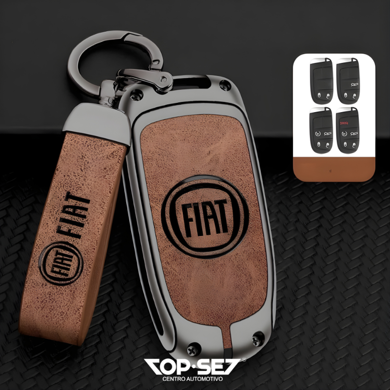 Capa de Chave Metálica Universal TopSet Armor Series™ + Chaveiro Elegante (Chave compatível na foto)