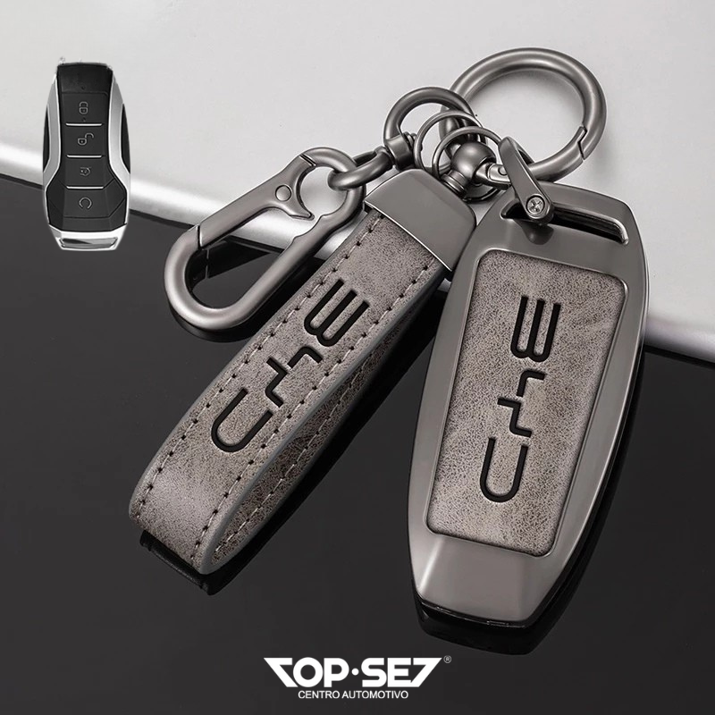 Capa de Chave Metálica Universal TopSet Armor Series™ + Chaveiro Elegante (Chave compatível na foto)
