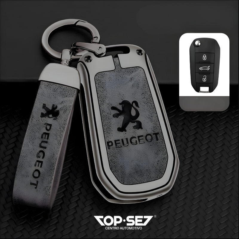 Capa de Chave Metálica Universal TopSet Armor Series™ + Chaveiro Elegante (Chave compatível na foto)