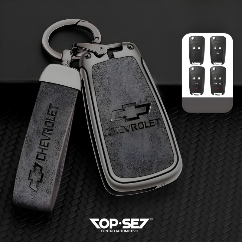 Capa de Chave Metálica Universal TopSet Armor Series™ + Chaveiro Elegante (Chave compatível na foto)