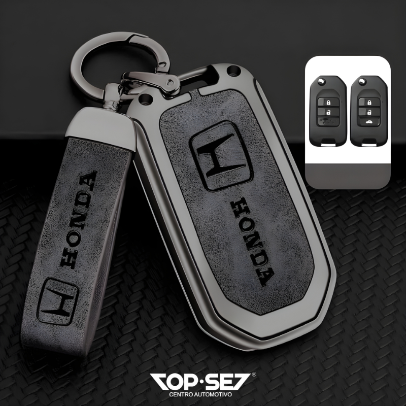 Capa de Chave Metálica Universal TopSet Armor Series™ + Chaveiro Elegante (Chave compatível na foto)