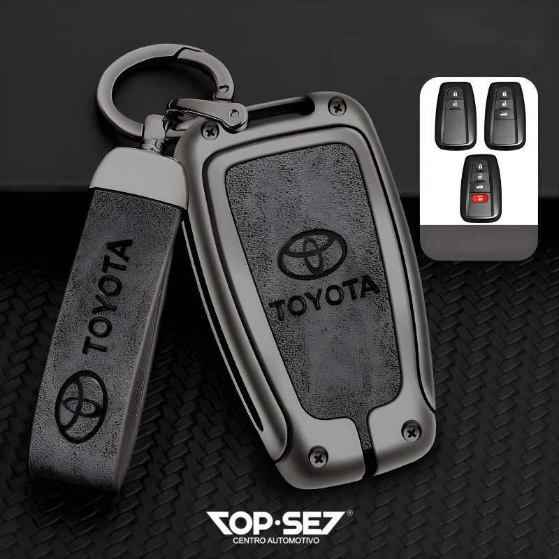 Capa de Chave Metálica Universal TopSet Armor Series™ + Chaveiro Elegante (Chave compatível na foto)