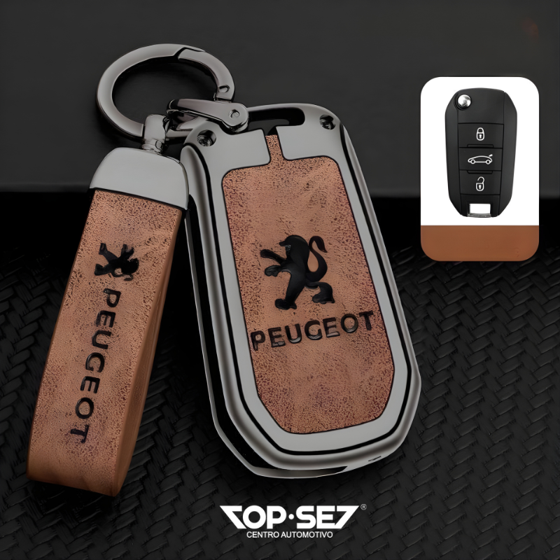 Capa de Chave Metálica Universal TopSet Armor Series™ + Chaveiro Elegante (Chave compatível na foto)