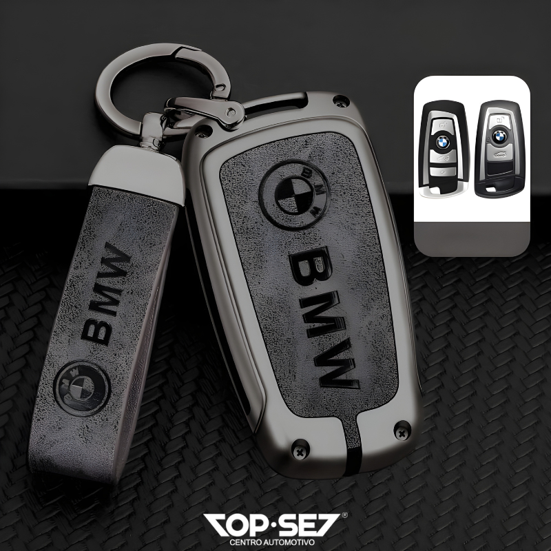 Capa de Chave Metálica Universal TopSet Armor Series™ + Chaveiro Elegante (Chave compatível na foto)