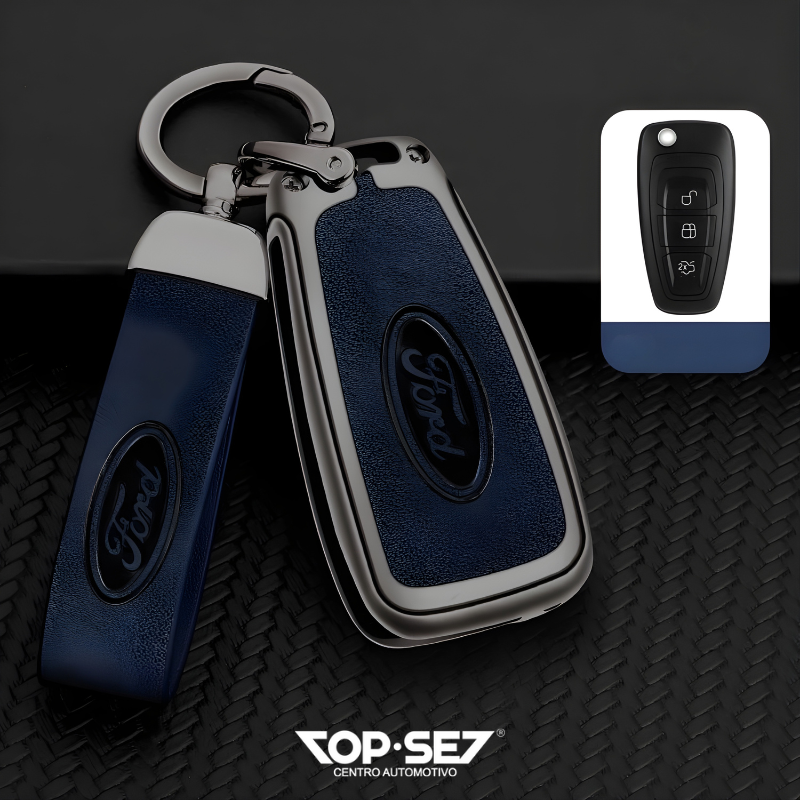 Capa de Chave Metálica Universal TopSet Armor Series™ + Chaveiro Elegante (Chave compatível na foto)