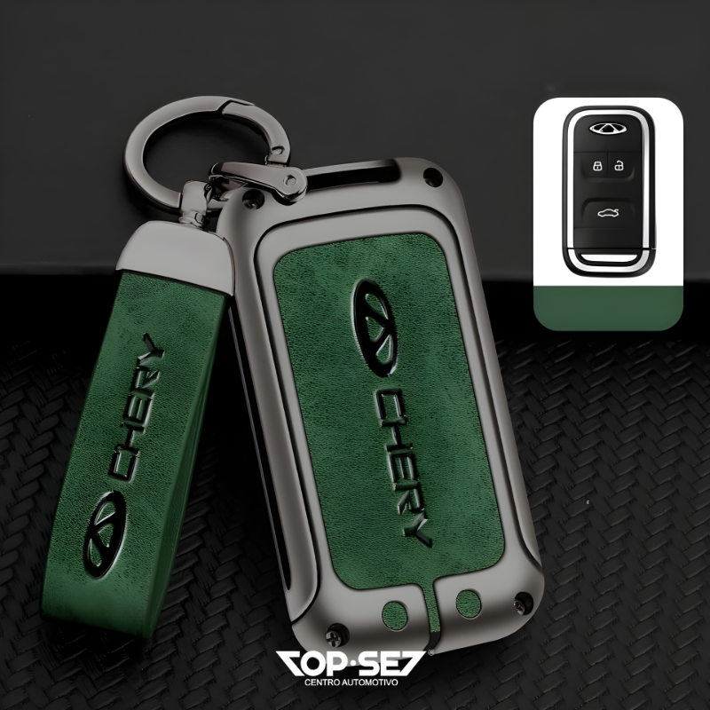 Capa de Chave Metálica Universal TopSet Armor Series™ + Chaveiro Elegante (Chave compatível na foto)