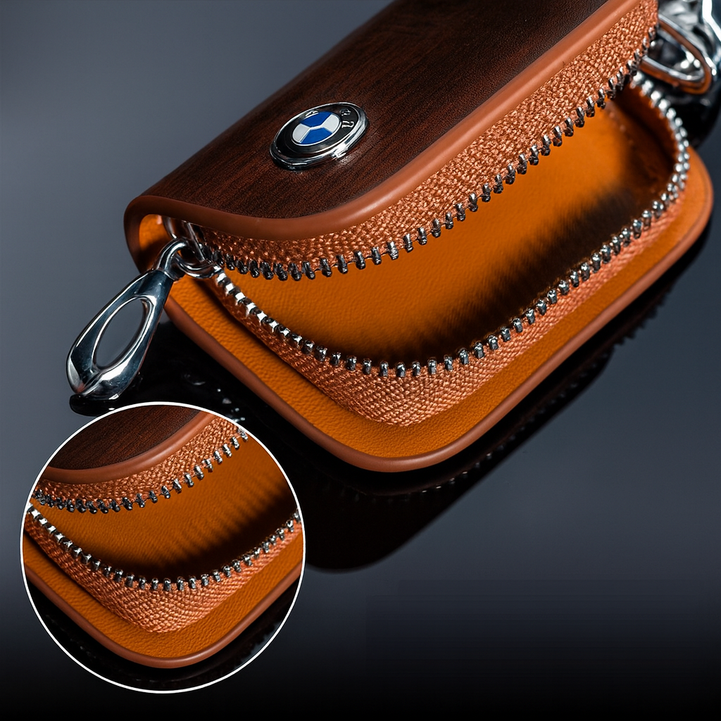Porta-Chaves Automotivo em Couro Premium Proteção e Estilo para sua Chave