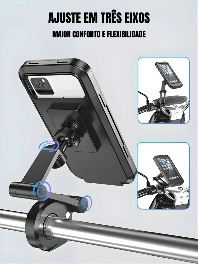 Suporte de celular à prova d'água magnético para moto e bicicleta - Top Set Accessories™