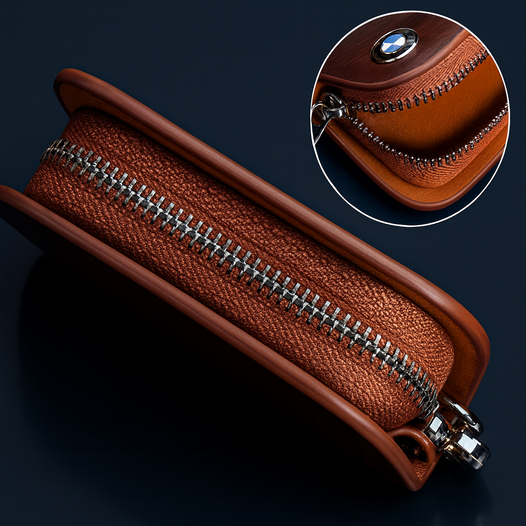 Porta-Chaves Automotivo em Couro Premium Proteção e Estilo para sua Chave