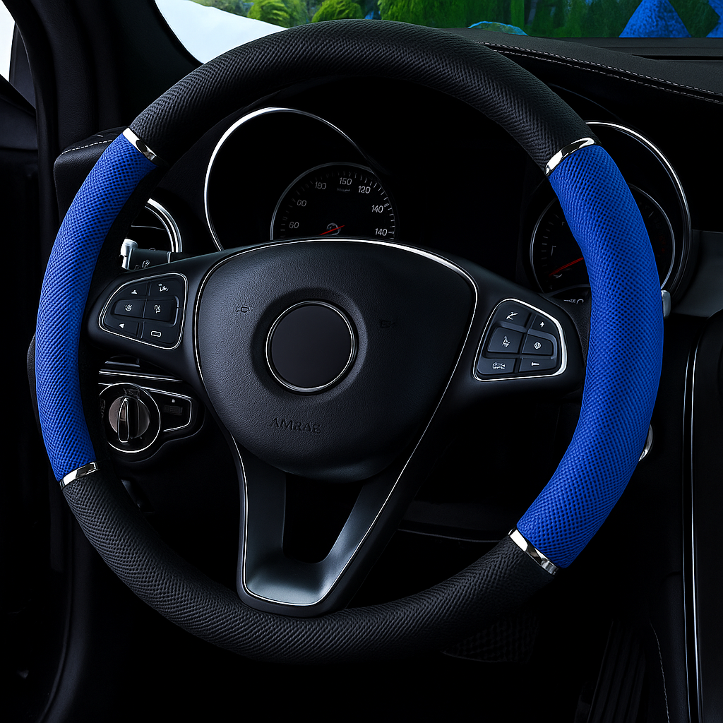 Capa de Volante Couro PU Conforto, Estilo e Proteção 4 Cores