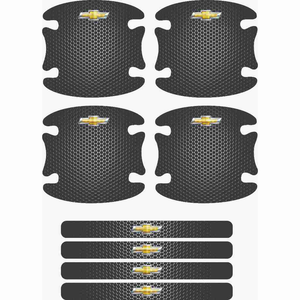 Kit Protetor 3D Maçaneta e Puxador Universal Adesivo Alto Relevo 4112