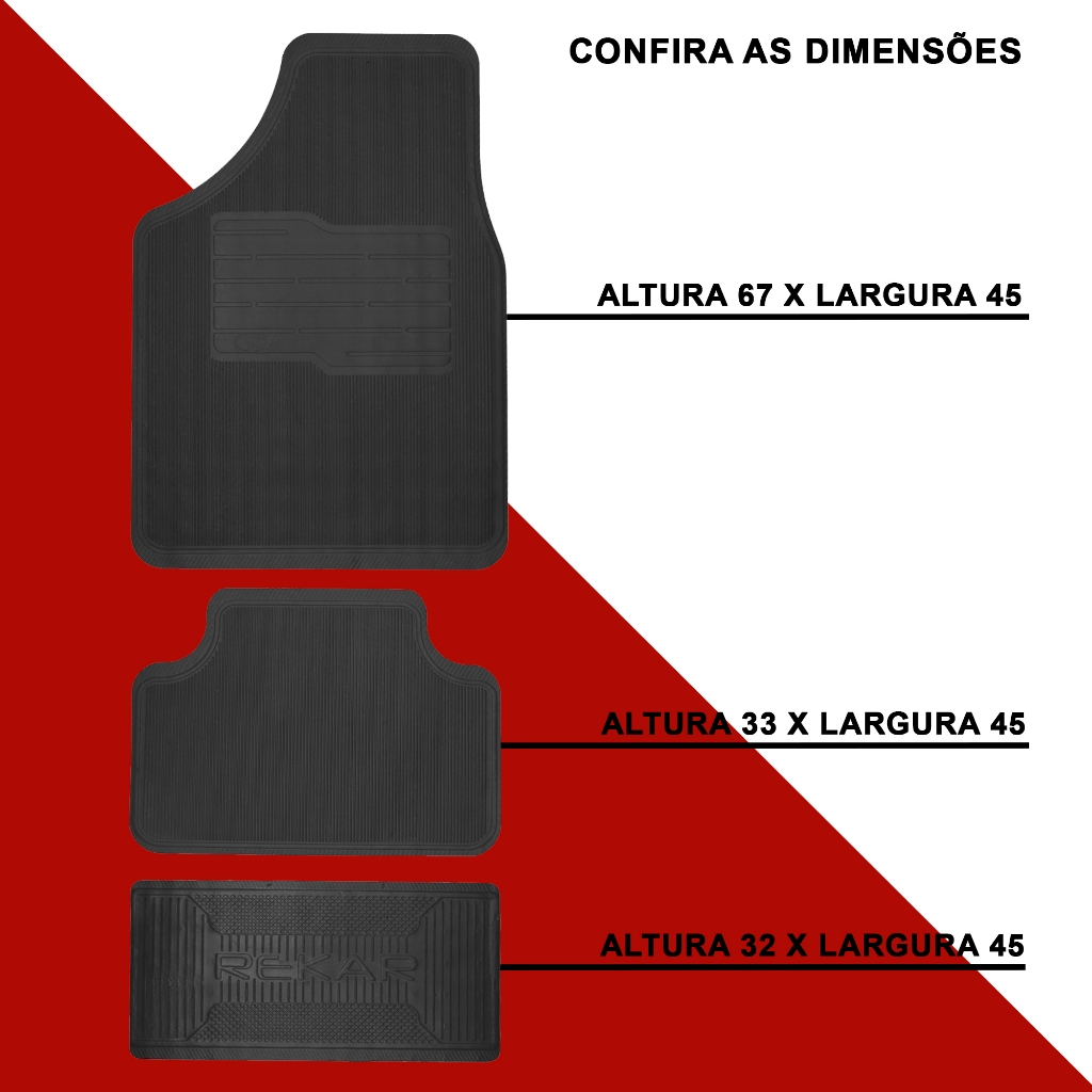 Conjunto Tapete Emborrachado