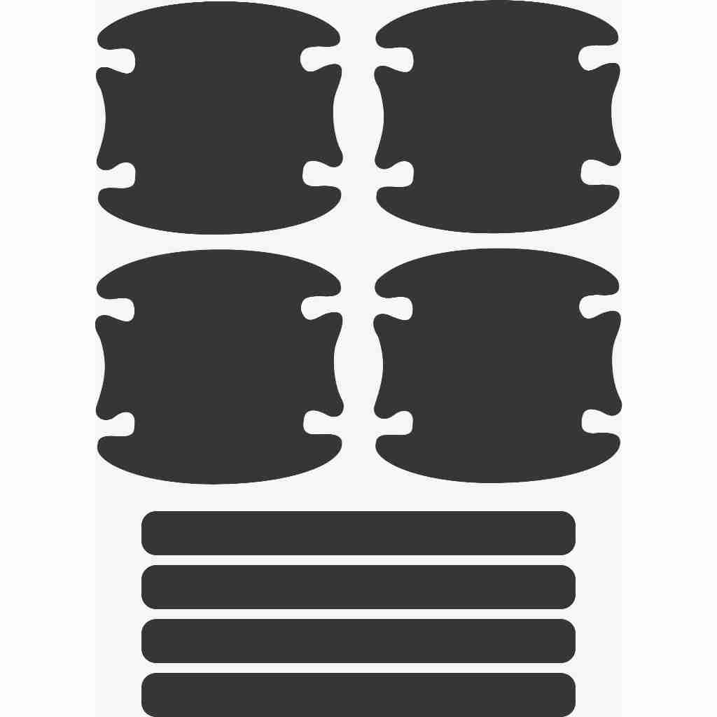 Kit Protetores de Maçaneta Vinil Resinado