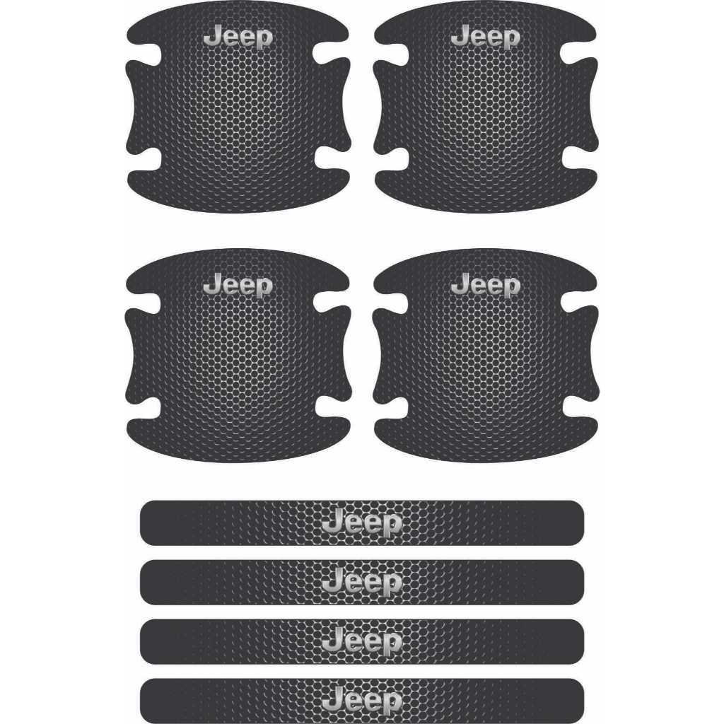 Kit Jeep Completo Protetores de Maçaneta Vinil Resinado